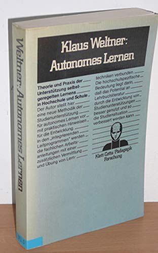 9783129288405: Autonomes Lernen: Theorie u. Praxis d. Unterstützung selbstgeregelten Lernens in Hochsch. u. Schule (German Edition)