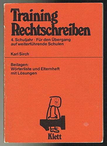 Stock image for Training Rechtschreiben 4.Schuljahr - Bibliotheksexemplar guter Zustand for sale by Weisel