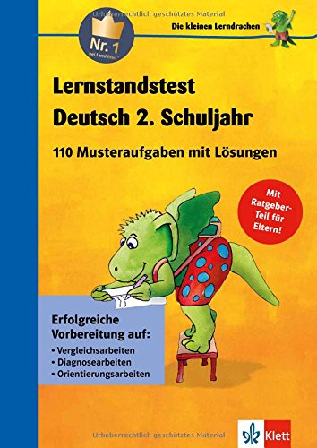 Stock image for Die kleinen Lerndrachen: Lernstandstest Deutsch 2. Klasse. 110 Musteraufgaben mit Lsungen for sale by medimops