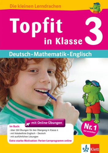 Beispielbild fr Topfit in Klasse 3: bungsbuch fr Deutsch, Mathematik und Englisch mit Online-bungen zum Verkauf von medimops