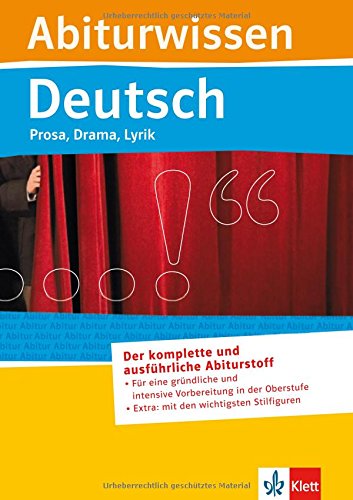 Beispielbild fr Abiturwissen; Deutsch - Prosa, Drama, Lyrik zum Verkauf von medimops