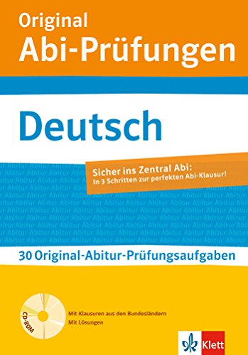 Beispielbild fr Original Abi-Prfungen Deutsch: Mit weiteren regionalisierten Original-Prfungen auf CD-ROM zum Verkauf von medimops