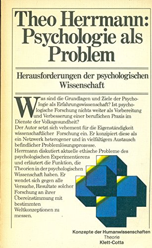 Stock image for Psychologie als Problem. Herausforderungen der psychologischen Wissenschaft for sale by medimops