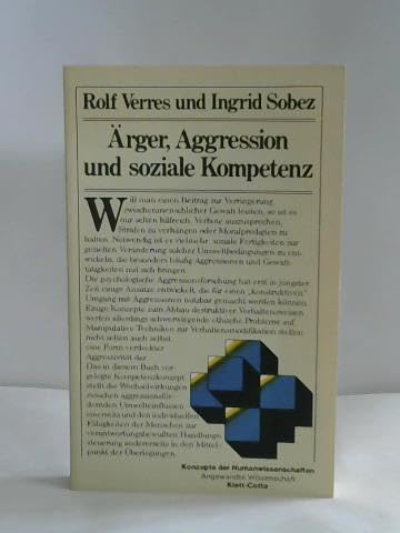 Beispielbild fr rger, Aggression und soziale Kompetenz zum Verkauf von medimops