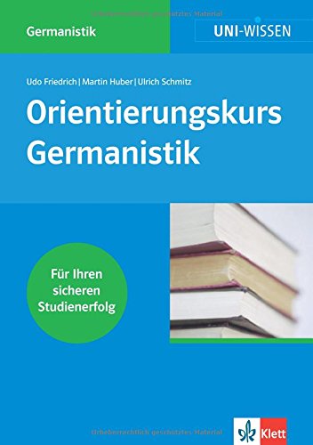 Imagen de archivo de Orientierungskurs Germanistik a la venta por medimops