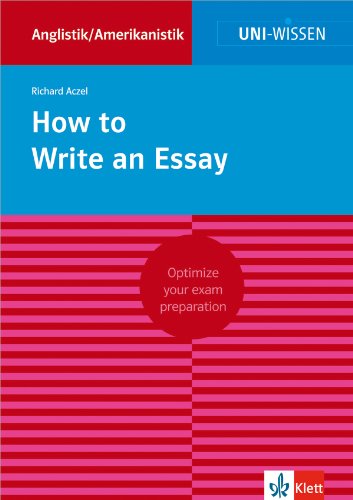 How to Write an Essay - Aczel, Richard