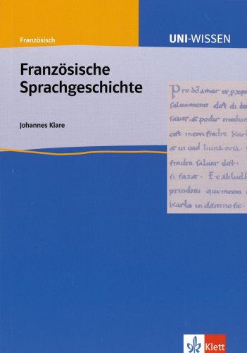 9783129395738: Franzsische Sprachgeschichte.