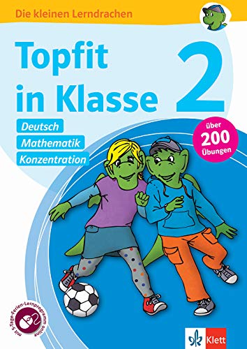 9783129495834: Topfit in Klasse 2 - Deutsch, Mathematik und Konzentration. bungsbuch: bungsbuch fr die Grundschule, ber 200 bungen, mit Ferien-Lernprogramm online