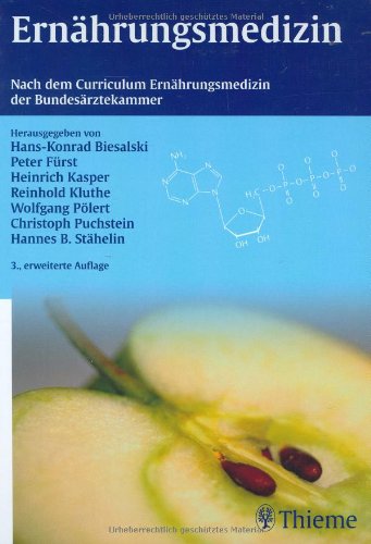 Beispielbild fr Ernhrungsmedizin: Nach dem Curriculum Ernhrungsmedizin der Bundesrztekammer (Gebundene Ausgabe) von Hans-Konrad Biesalski (Herausgeber), Peter Frst (Herausgeber), Heinrich Kasper (Herausgeber), Reinhold Kluthe (Herausgeber), Wolfgang Plert (Herausg zum Verkauf von BUCHSERVICE / ANTIQUARIAT Lars Lutzer