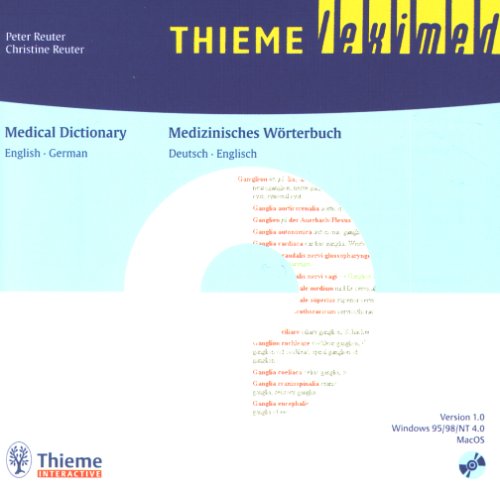 Stock image for Medizinisches Wrterbuch, Deutsch-Englisch/Englisch-Deutsch; Medical Dictionary, German-English/English-German, 1 CD-ROM Fr Windows 95/98/NT 4.0 und MacOS 7.0. ca. 200 000 Eintrge for sale by BUCHSERVICE / ANTIQUARIAT Lars Lutzer