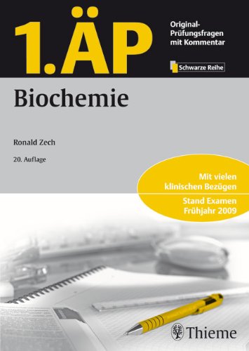 Beispielbild fr 1. P; Teil: Biochemie. bearb. von Ronald Zech zum Verkauf von BBB-Internetbuchantiquariat