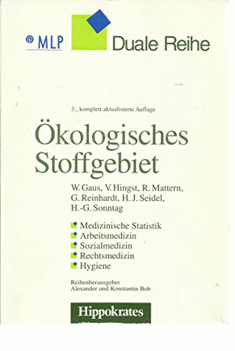 Beispielbild fr kologisches Stoffgebiet, zum Verkauf von CSG Onlinebuch GMBH