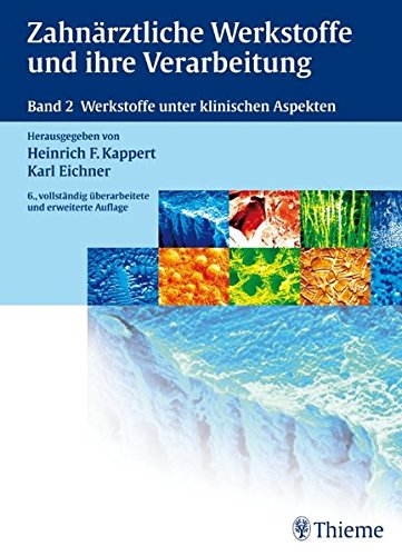 Zahnärztliche Werkstoffe und ihre Verarbeitung Bd.2 Werkstoffe unter klinischen Aspekten: BAND 2 (Gebundene Ausgabe) Zahnmedizin Zahntechnik Amalgam Zement Gold Arbeitsstoff Zahnheilkunde Dentogen Odontogen Materialkunde Heinrich F. Kappert Karl Eichner Die ganze Welt der Werkstoffkunde von Amalgam bis Zement Zahnärztliche Werkstoffe - Fortschritt und Wandel Nicht nur die Vielfalt konventionell verwendeter zahnärztlicher Werkstoffe hat in den letzten 20 Jahren deutlich zugenommen, notwendig geworden ist auch die Entwicklung und Verwendung völlig neuer Werkstoffe inklusive fortschrittlicher Technologien und Techniken. Die zahnärztliche Werkstoffkunde hat einen enormen Wandel vollzogen, der auch heute noch in großem Tempo voranschreitet - eine Entwicklung, die Chancen, aber auch Probleme birgt und mit der sich Zahnmediziner in Ausbildung und Beruf aus-einandersetzen müssen. Fundierte Wissensbasis für den Erfolg in der Praxis Band 2 des 