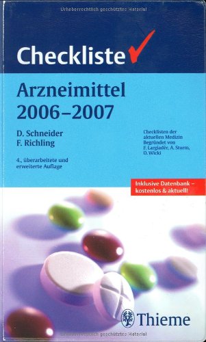 Beispielbild fr Checkliste Arzneimittel A - Z 2006 - 2007 zum Verkauf von medimops