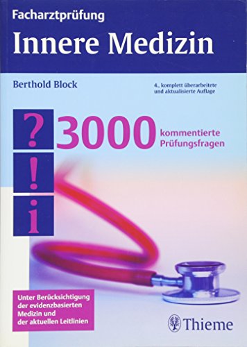 9783131359544: Facharztprfung Innere Medizin: 3000 kommentierte Prfungsfragen
