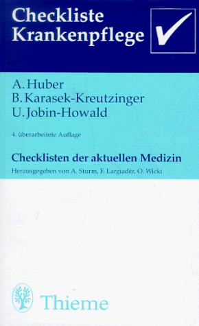Stock image for Checklisten der aktuellen Medizin, Checkliste Krankenpflege for sale by medimops