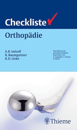 Beispielbild fr Checkliste Orthopdie zum Verkauf von medimops