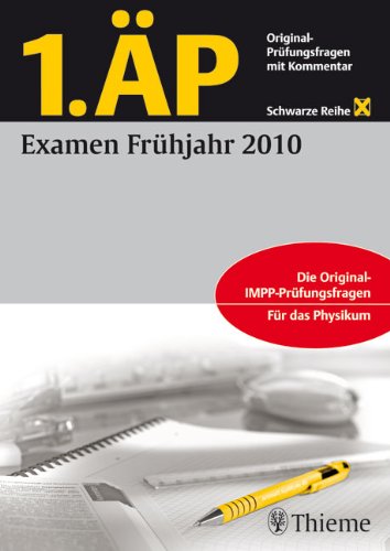 Imagen de archivo de 1. P - Examen Frhjahr 2010: Original-IMPP-Prfungsfragen. Fr das Physikum a la venta por medimops