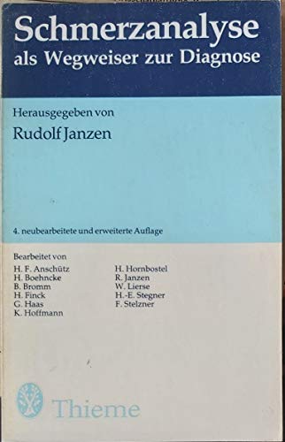 Imagen de archivo de Schmerzanalyse als Wegweiser zur Diagnose a la venta por Martin Preu / Akademische Buchhandlung Woetzel