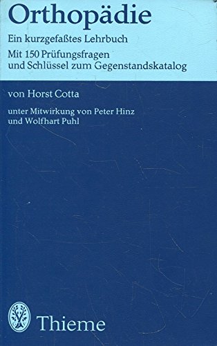 Beispielbild fr Orthopdie. Ein kurzgefates Lehrbuch. zum Verkauf von Antiquariat Eule