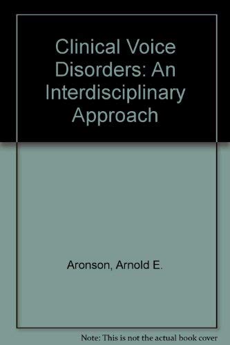9783135988023: Clinical Voice Disorders: An Interdisciplinary Approach