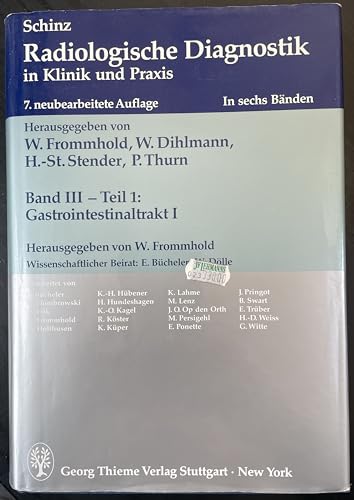 Beispielbild fr Radiologische Diagnostik In Klinik und Praxis / Gastrointestinaltrakt I zum Verkauf von Buchpark