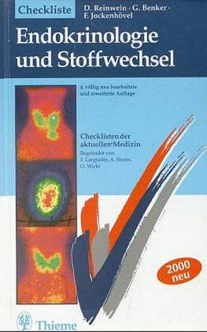 Beispielbild fr Checklisten der aktuellen Medizin, Checkliste Endokrinologie und Stoffwechsel von Dankwart Reinwein (Autor), Georg Benker (Autor), Friedrich Jockenhvel (Autor), Felix Largiader (Autor), Alexander Sturm (Autor), Otto Wicki zum Verkauf von BUCHSERVICE / ANTIQUARIAT Lars Lutzer