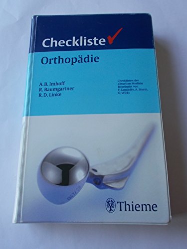 Beispielbild fr Checkliste Orthopdie zum Verkauf von medimops