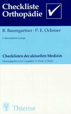 9783136353035: Checklisten der aktuellen Medizin, Checkliste Orthopdie