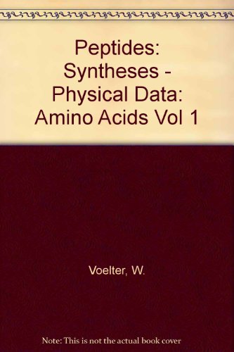 Beispielbild fr Peptides: Syntheses - Physical Data: Amino Acids Vol 1 zum Verkauf von medimops