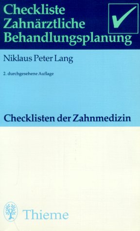 Imagen de archivo de Checkliste Zahnrztliche Behandlungsplanung a la venta por medimops