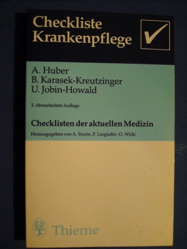 Stock image for Checklisten Krankenpflege for sale by Sigrun Wuertele buchgenie_de