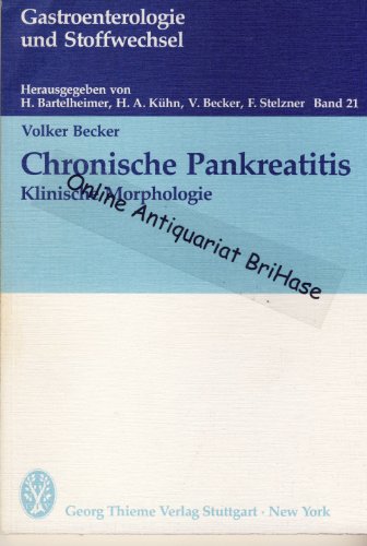 Beispielbild fr Chronische Pankreatitis. Klinische Morphologie zum Verkauf von medimops