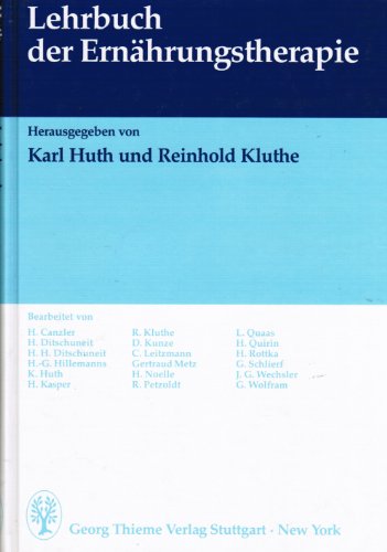 Imagen de archivo de Lehrbuch der Ernhrungstherapie a la venta por medimops