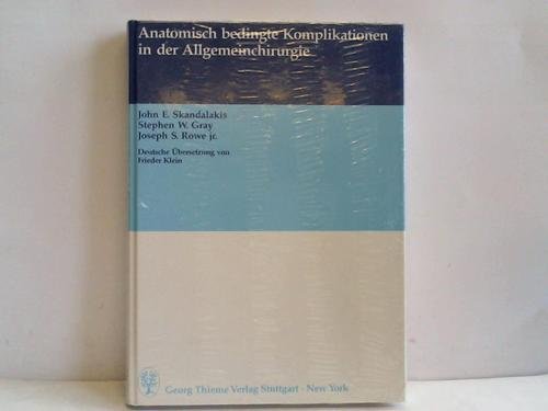 Imagen de archivo de Anatomisch bedingte Komplikationen in der Allgemeinchirurgie a la venta por Antiquariat Armebooks