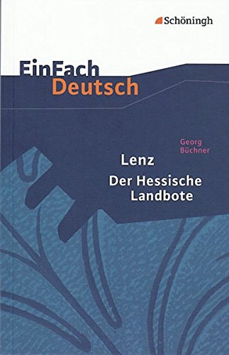 9783140224253: Lenz. Der Hessische Landbote. EinFach Deutsch Textausgaben.: Gymnasiale Oberstufe