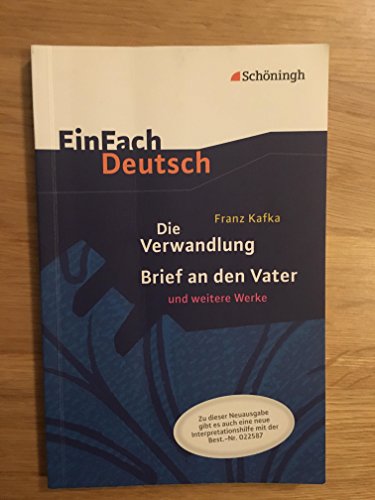 Stock image for Einfach Deutsch: Einfach Deutsch/Kafka/Die Verwandlung/Brief an den Vater for sale by AwesomeBooks