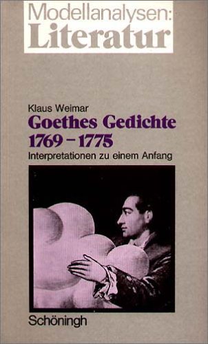 9783140750493: Goethes Gedichte 1769-1775