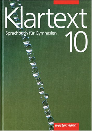 Beispielbild fr Klartext 10 - Sprachbuch fr Gymnasien zum Verkauf von Versandantiquariat Felix Mcke