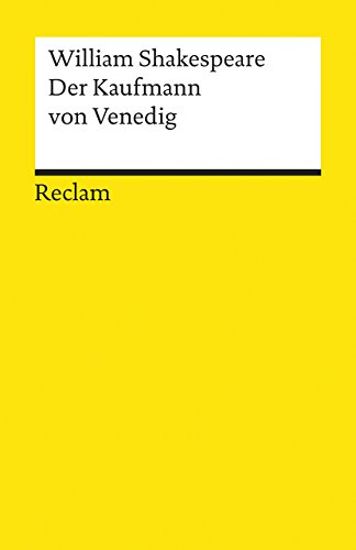9783150000359: The Merchant of Venice (German Edition)