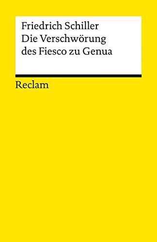 9783150000519: Die Verschwrung des Fiesko zu Genua: Ein republikanisches Trauerspiel: 51