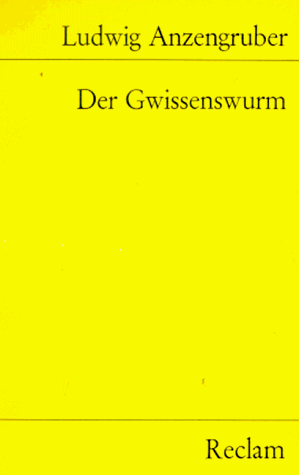 Beispielbild fr Der Gwissenswurm. zum Verkauf von medimops
