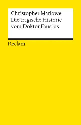 9783150011287: Die tragische Historie vom Doktor Faustus