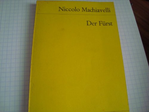 9783150012185: Der Furst by Niccolo Machiavelli 1978