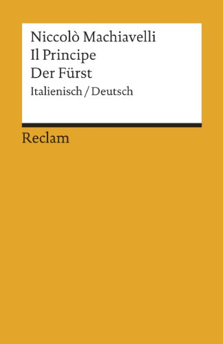 9783150012192: Der Frst / Il Principe. Italienisch/ Deutsch. (Italian Edition)