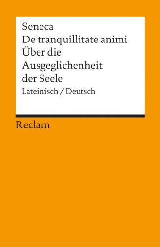 9783150018460: ber die Ausgeglichenheit der Seele.