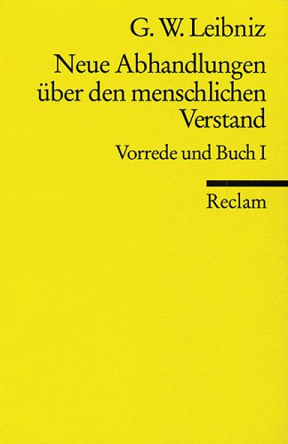 Stock image for Neue Abhandlungen ber den menschlichen Verstand: Vorrede und Buch I. for sale by medimops