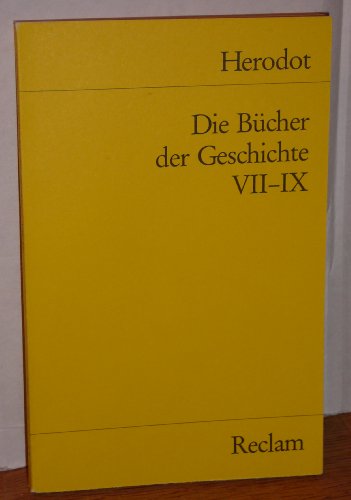 Beispielbild fr Die Bcher der Geschichte: VII-IX zum Verkauf von medimops