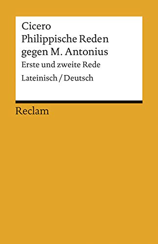 9783150022337: Philippische Reden gegen M. Antonius 1: Erste und zweite Rede: 2233