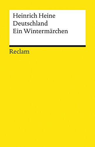 Deutschland, Wintermärchen. (Nr. 2253) Reclams Universal-Bibliothek - Heine, Heinrich